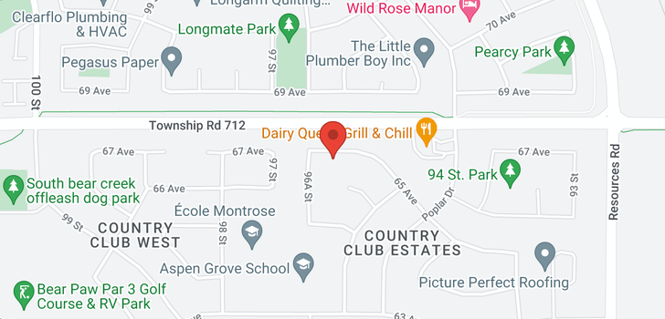 map of 9649 65 Avenue